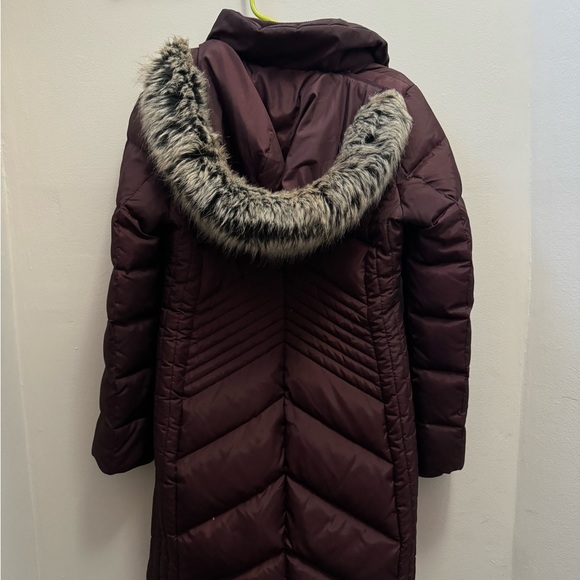 Plum Long London Fog Coat - Picture 4 of 4